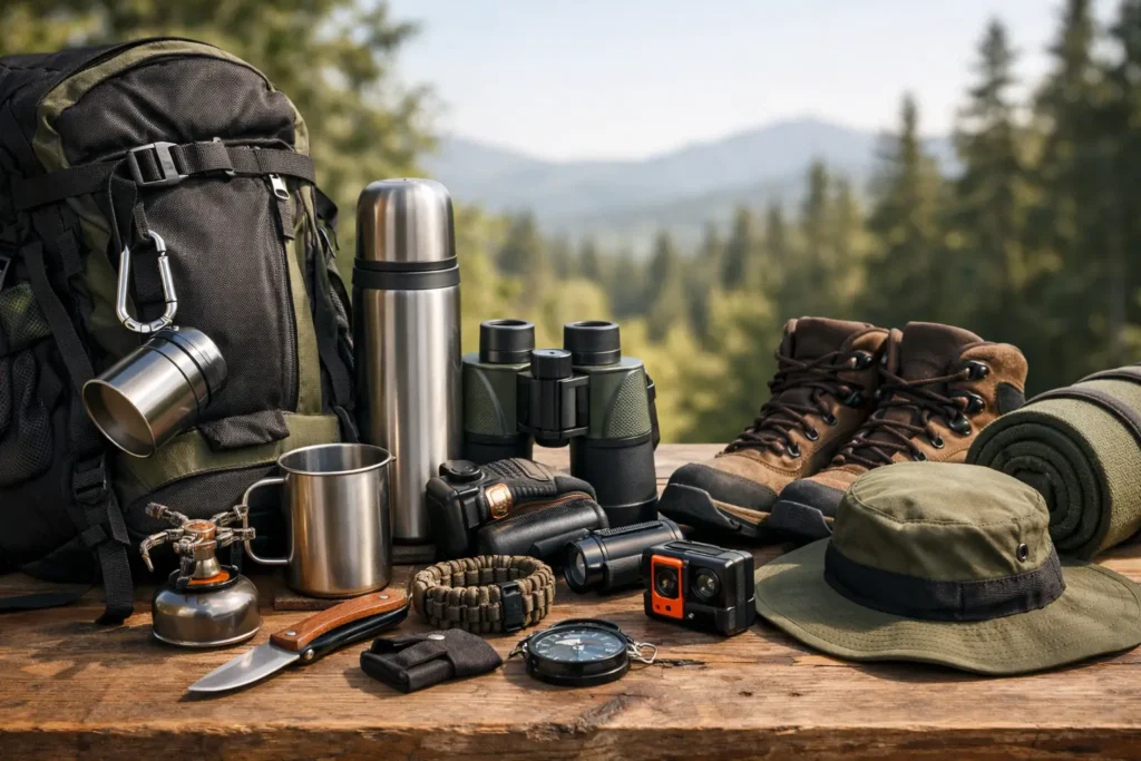 Eksempel på outdoor accessories sæt