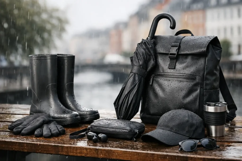 Danske accessories til regnvejr, der holder